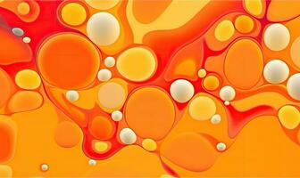 Abstract oil liquid wallpaper. Lava lamp background. For banner, postcard, book illustration. Created with generative AI tools photo