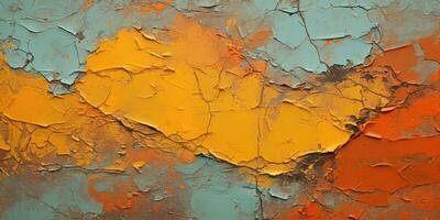 textura de agrietado pintar. seco petróleo pintar color. creado con ai herramientas foto