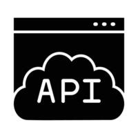 api vector glifo icono para personal y comercial usar.