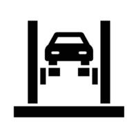 Car Lift Vector Glyph Icon For Personal And Commercial Use.