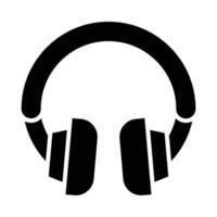Headset Vector Glyph Icon For Personal And Commercial Use.