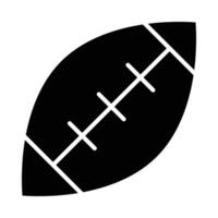 American Football Vector Glyph Icon For Personal And Commercial Use.