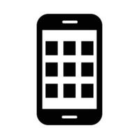 Mobile App Vector Glyph Icon For Personal And Commercial Use.