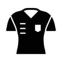 Football Shirt Vector Glyph Icon For Personal And Commercial Use.