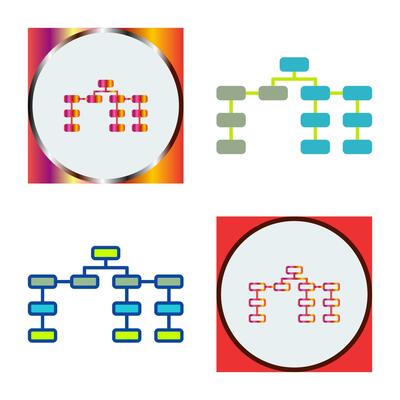 Unique Seo Structure Vector Icon