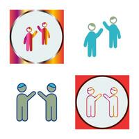 Waing to people Vector Icon