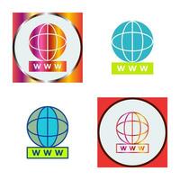 Unique World Wide Web Vector Icon