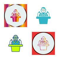 Unique Lecture Vector Icon