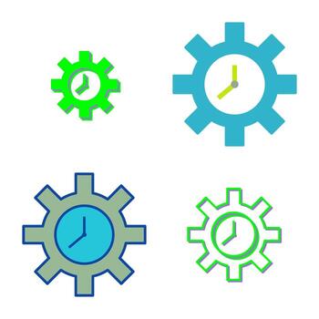 Unique Time Optimization Vector Icon