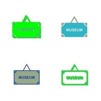 Museum Tag Vector Icon