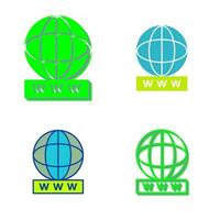 Unique World Wide Web Vector Icon