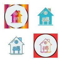 Home Work Place Vector Icon