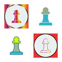 Unique Pawn Vector Icon