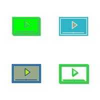 Video Screening Vector Icon