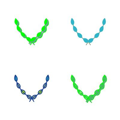 Leaves Wreath Vector Icon