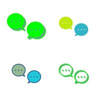 Unique Conversation Bubbles Vector Icon