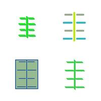Unique Center Align Vector Icon