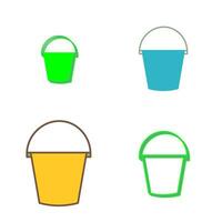 Water Bucket Vector Icon