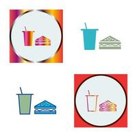 Unique Lunch Vector Icon