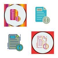 icono de vector de documento