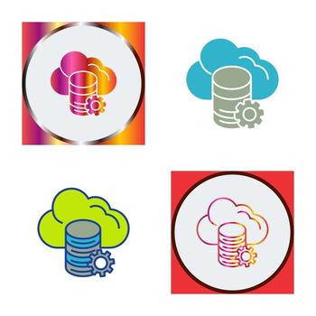 Cloud Data Vector Icon
