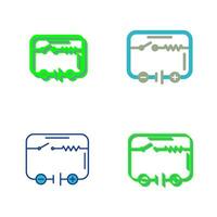 icono de vector de circuito eléctrico