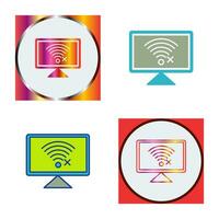 Disconnected Network Vector Icon