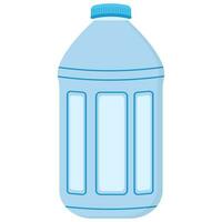 el plastico agua botella. vector plano icono