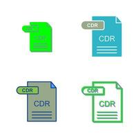 CDR Vector Icon