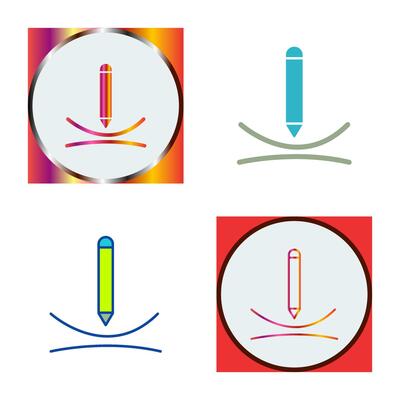 Draw Curve Vector Icon