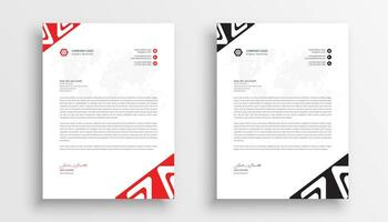 Free vector professional business letterhead template design