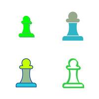 Unique Pawn Vector Icon