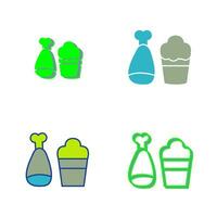 Food and Beer Vector Icon