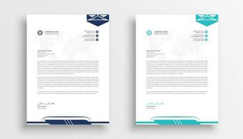 Letterhead template design business letterhead template design vector