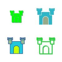 Unique Castle Vector Icon