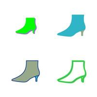 Boots with Heels Vector Icon