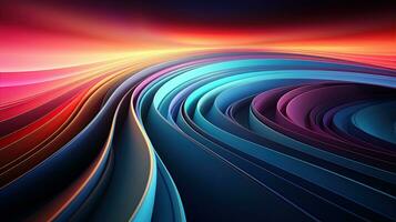 bright groovy psychedelic retro background . generative ai photo