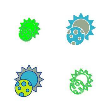 icono de vector de eclipse