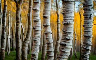 arbóreo tapiz, un macro viaje mediante el intrincado texturas de árbol ladrar. ai generado foto