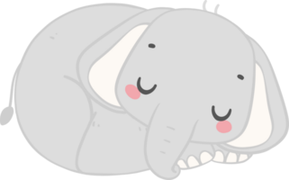 carino elefante, kawaii bambino elefante png