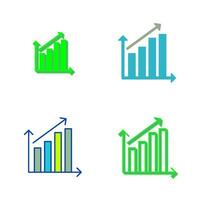 Rising Statistics Vector Icon