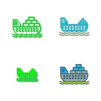 Cargo Ship Vector Icon