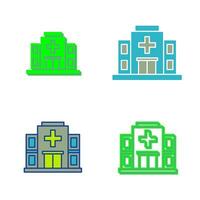 icono de vector de hospital