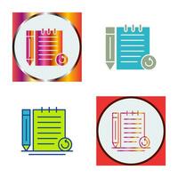 Rechecked Notes Vector Icon