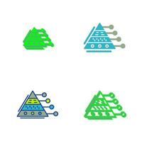 Pyramid Graph Vector Icon