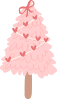 rosado Navidad árbol png