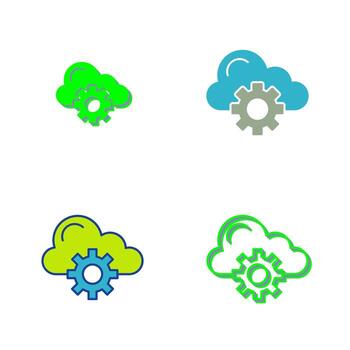 Cloud Computing Vector Icon
