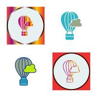 Hot Air Baloon Vector Icon