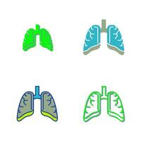 icono de vector de pulmones