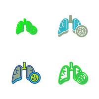 Lung Cancer Vector Icon